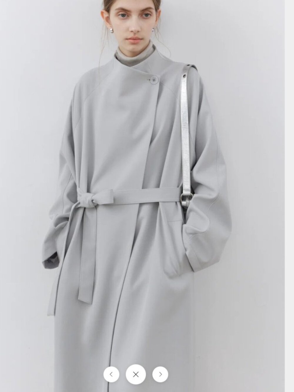 Tageechita Japan SMOOTH FLARE LAPEL TRENCH. NWT - Picture 9 of 14